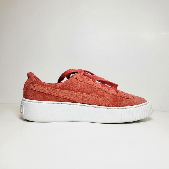 Puma Suede Platform Barbados Cherry - Picture 4 of 10